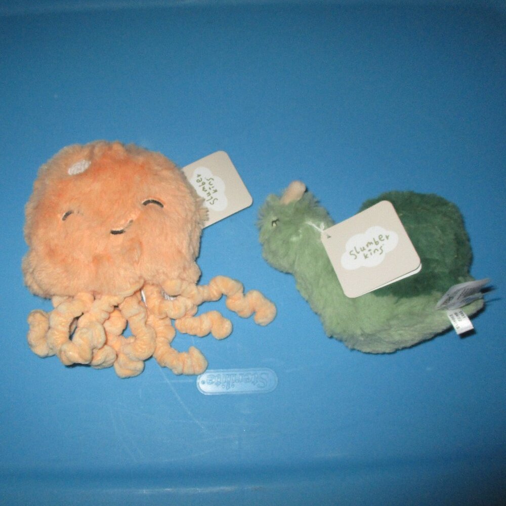 Slumberkins Jellyfish & Snail Mini New with Tags